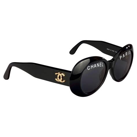 chanel paris sunglasses black|authentic Chanel sunglasses.